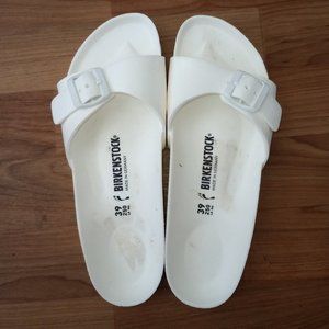 Birkenstock White Unisex Sandals